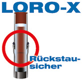 LORO-X steel discharge pipe backflow-proof