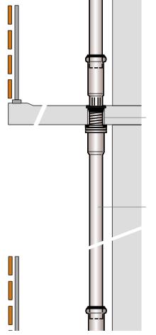 Esempio di applicazione Serie J centro scarico balcone