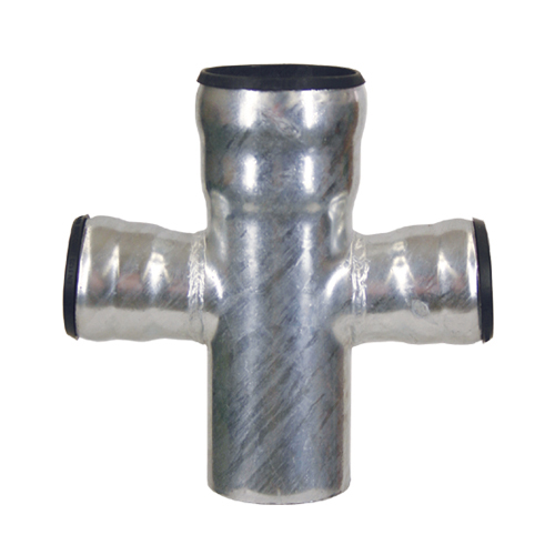 LORO-X Doppelabzweig, aus Stahl, feuerverzinkt, nach DIN EN 1123 mit erhöhtem Qualitätsstandard, mit 2-Kammern-Steckmuffenverbindung, Baustoffklasse A1, formstabil, bruchfest, rückstausicher, langlebige Innenbeschichtung gemäß DIN EN ISO 2178 auf Basis einer 2K-Epoxid-Kombination, Farbton: Rotbraun, 87 Grad, DN 150/150/150 LORO-X Doppelabzweig, aus Stahl, feuerverzinkt, nach DIN EN 1123 mit erhöhtem Qualitätsstandard, mit 2-Kammern-Steckmuffenverbindung, Baustoffklasse A1, formstabil, bruchfest, rückstausicher, langlebige Innenbeschichtung gemäß DIN EN ISO 2178 auf Basis einer 2K-Epoxid-Kombination, Farbton: Rotbraun, 87 Grad, DN 150/150/150