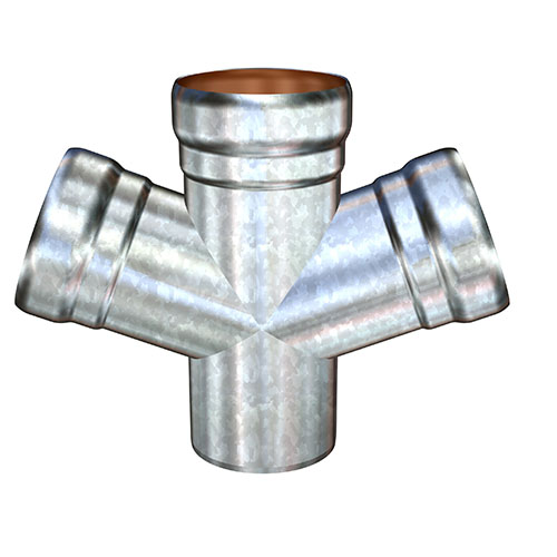 LORO-X Doppelabzweig, aus Stahl, feuerverzinkt, nach DIN EN 1123 mit erhöhtem Qualitätsstandard, mit 2-Kammern-Steckmuffenverbindung, Baustoffklasse A1, formstabil, bruchfest, rückstausicher, langlebige Innenbeschichtung gemäß DIN EN ISO 2178 auf Basis einer 2K-Epoxid-Kombination, Farbton: Rotbraun, 70 Grad, DN 20/200/200 LORO-X Doppelabzweig, aus Stahl, feuerverzinkt, nach DIN EN 1123 mit erhöhtem Qualitätsstandard, mit 2-Kammern-Steckmuffenverbindung, Baustoffklasse A1, formstabil, bruchfest, rückstausicher, langlebige Innenbeschichtung gemäß DIN EN ISO 2178 auf Basis einer 2K-Epoxid-Kombination, Farbton: Rotbraun, 70 Grad, DN 20/200/200