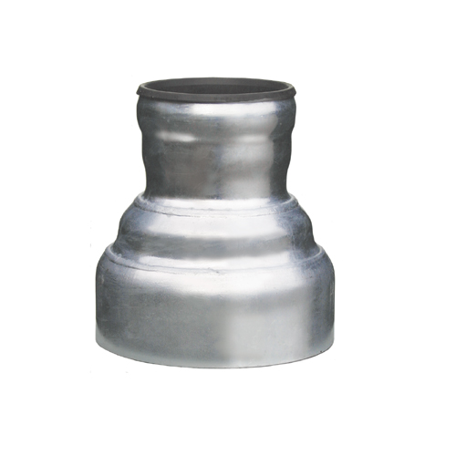 LORO-XML Übergangsrohr, aus Stahl, feuerverzinkt, von LORO-X Rohr mit Muffe an LORO-XML Rohr muffenlos konzentrisch, nach DIN EN 1123 mit erhöhtem Qualitätsstandard, Zulassung Nr. Z-42.1-346 vom DIBt, ohne Innenbeschichtung, DN 200/250