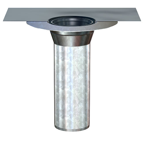 LORO-Balkondirektablauf Etageneinsatzeinheit mit Anschlussmanschette aus Bitumen/EPDM-Verbund, Serie H, nach DIN EN 1253 mit erhöhtem Qualitätsstandard, aus Stahl, feuerverzinkt , langlebige Innenbeschichtung gemäß DIN EN ISO 2178 auf Basis einer 2K-Epoxid-Kombination, Farbton: Rotbraun, bestehend aus Etageneinsatz (für Aufbauhöhe 60 - 320 mm), Anschlussmanschette, Klemmring mit Entwässerungsöffnungen, DN 100 LORO-Balkondirektablauf Etageneinsatzeinheit mit Anschlussmanschette aus Bitumen/EPDM-Verbund, Serie H, nach DIN EN 1253 mit erhöhtem Qualitätsstandard, aus Stahl, feuerverzinkt , langlebige Innenbeschichtung gemäß DIN EN ISO 2178 auf Basis einer 2K-Epoxid-Kombination, Farbton: Rotbraun, bestehend aus Etageneinsatz (für Aufbauhöhe 60 - 320 mm), Anschlussmanschette, Klemmring mit Entwässerungsöffnungen, DN 100