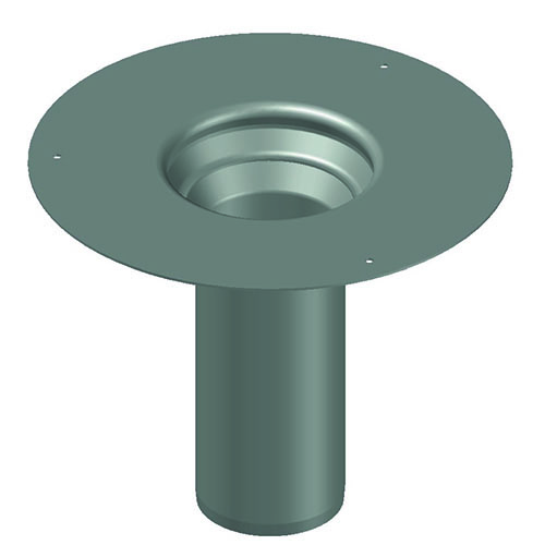 LORO-Etageneinsatz, nach DIN EN 1253 mit erhöhtem Qualitätsstandard, aus Aluminum, kunststoffbeschichtet, für Aufbauhöhen bis 180 mm, DN 100