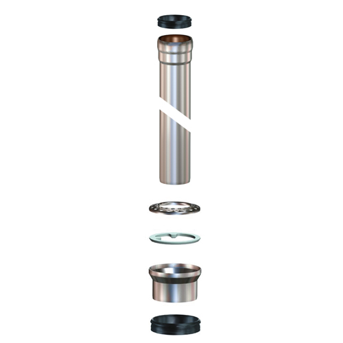 LORO-X Aufsatzelement, Serie V-OF für Balkone aus wasserundurchlässigem Beton für Balkonaufbau ohne Belag, bestehend aus: Aufsatzelement ohne Flansch, Dichtelement DN 100, Aufnahmering, Sieb rund, aus Edelstahl, mit Rohrdurchführung und Fallrohr 2750mm LORO-X Aufsatzelement, Serie V-OF für Balkone aus wasserundurchlässigem Beton für Balkonaufbau ohne Belag, bestehend aus: Aufsatzelement ohne Flansch, Dichtelement DN 100, Aufnahmering, Sieb rund, aus Edelstahl, mit Rohrdurchführung und Fallrohr 2750mm