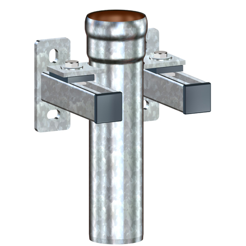 LORO-X-Fallrohrstütze mit Befestigungskonsole 160mm und Schallentkopplung, nach DIN EN 1123 mit erhöhtem Qualitätsstandard, mit 2-Kammern-Steckmuffenverbindung, aus Stahl, feuerverzinkt, Baustoffklasse A1, formstabil, bruchfest, rückstausicher, langlebige Innenbeschichtung gemäß DIN EN ISO 2178 auf Basis einer 2K-Epoxid-Kombination, Farbton: Rotbraun, mit Stützrand, DN 80 LORO-X-Fallrohrstütze mit Befestigungskonsole 160mm und Schallentkopplung, nach DIN EN 1123 mit erhöhtem Qualitätsstandard, mit 2-Kammern-Steckmuffenverbindung, aus Stahl, feuerverzinkt, Baustoffklasse A1, formstabil, bruchfest, rückstausicher, langlebige Innenbeschichtung gemäß DIN EN ISO 2178 auf Basis einer 2K-Epoxid-Kombination, Farbton: Rotbraun, mit Stützrand, DN 80