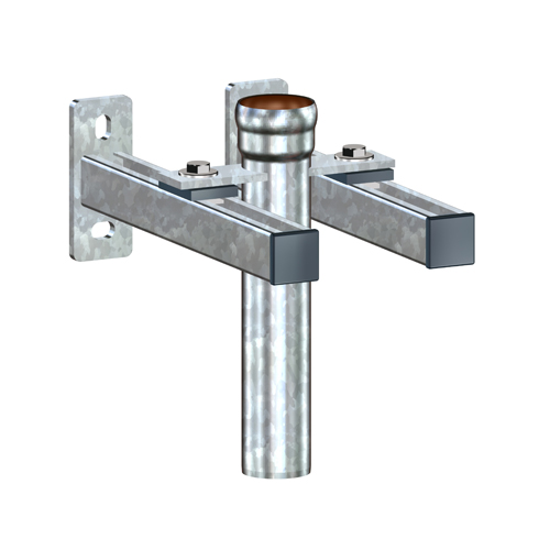 LORO-X-Fallrohrstütze mit Befestigungskonsole 320mm und Schallentkopplung, nach DIN EN 1123 mit erhöhtem Qualitätsstandard, mit 2-Kammern-Steckmuffenverbindung, aus Stahl, feuerverzinkt, Baustoffklasse A1, formstabil, bruchfest, rückstausicher, langlebige Innenbeschichtung gemäß DIN EN ISO 2178 auf Basis einer 2K-Epoxid-Kombination, Farbton: Rotbraun, mit Stützrand, DN 50 LORO-X-Fallrohrstütze mit Befestigungskonsole 320mm und Schallentkopplung, nach DIN EN 1123 mit erhöhtem Qualitätsstandard, mit 2-Kammern-Steckmuffenverbindung, aus Stahl, feuerverzinkt, Baustoffklasse A1, formstabil, bruchfest, rückstausicher, langlebige Innenbeschichtung gemäß DIN EN ISO 2178 auf Basis einer 2K-Epoxid-Kombination, Farbton: Rotbraun, mit Stützrand, DN 50