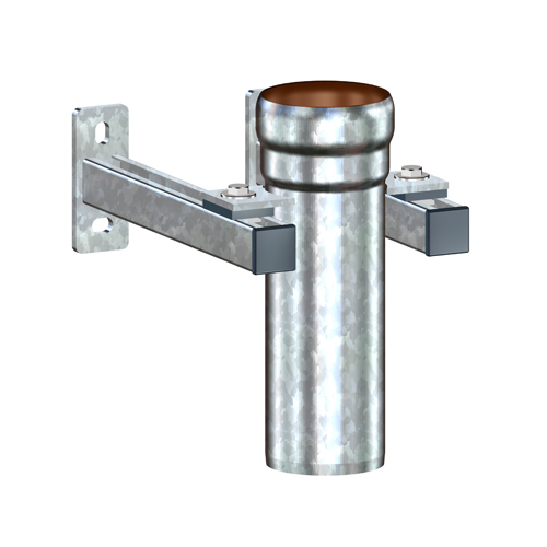 LORO-X-Fallrohrstütze mit Befestigungskonsole 320mm und Schallentkopplung, nach DIN EN 1123 mit erhöhtem Qualitätsstandard, mit 2-Kammern-Steckmuffenverbindung, aus Stahl, feuerverzinkt, Baustoffklasse A1, formstabil, bruchfest, rückstausicher, langlebige Innenbeschichtung gemäß DIN EN ISO 2178 auf Basis einer 2K-Epoxid-Kombination, Farbton: Rotbraun, mit Stützrand, DN 100 LORO-X-Fallrohrstütze mit Befestigungskonsole 320mm und Schallentkopplung, nach DIN EN 1123 mit erhöhtem Qualitätsstandard, mit 2-Kammern-Steckmuffenverbindung, aus Stahl, feuerverzinkt, Baustoffklasse A1, formstabil, bruchfest, rückstausicher, langlebige Innenbeschichtung gemäß DIN EN ISO 2178 auf Basis einer 2K-Epoxid-Kombination, Farbton: Rotbraun, mit Stützrand, DN 100