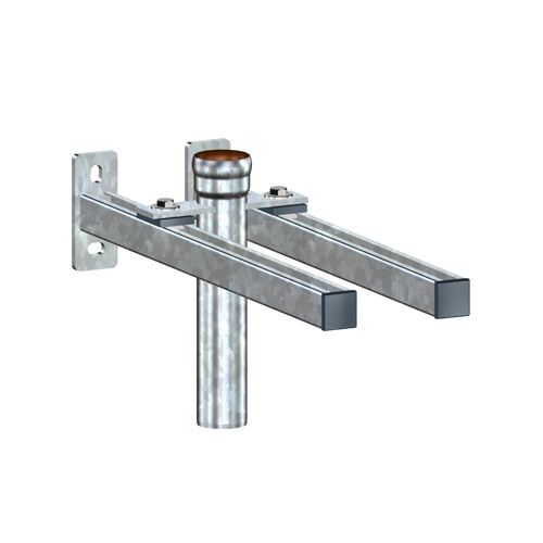 LORO-X-Fallrohrstütze mit Befestigungskonsole 560mm und Schallentkopplung, nach DIN EN 1123 mit erhöhtem Qualitätsstandard, mit 2-Kammern-Steckmuffenverbindung, aus Stahl, feuerverzinkt, Baustoffklasse A1, formstabil, bruchfest, rückstausicher, langlebige Innenbeschichtung gemäß DIN EN ISO 2178 auf Basis einer 2K-Epoxid-Kombination, Farbton: Rotbraun, mit Stützrand, DN 50 LORO-X-Fallrohrstütze mit Befestigungskonsole 560mm und Schallentkopplung, nach DIN EN 1123 mit erhöhtem Qualitätsstandard, mit 2-Kammern-Steckmuffenverbindung, aus Stahl, feuerverzinkt, Baustoffklasse A1, formstabil, bruchfest, rückstausicher, langlebige Innenbeschichtung gemäß DIN EN ISO 2178 auf Basis einer 2K-Epoxid-Kombination, Farbton: Rotbraun, mit Stützrand, DN 50
