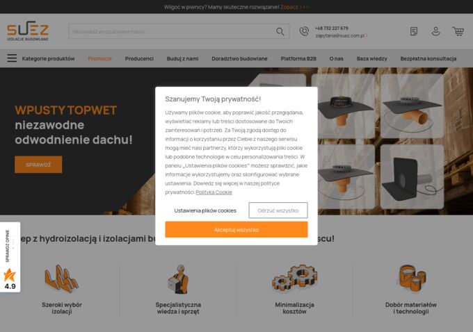 Website www.suez.com.pl