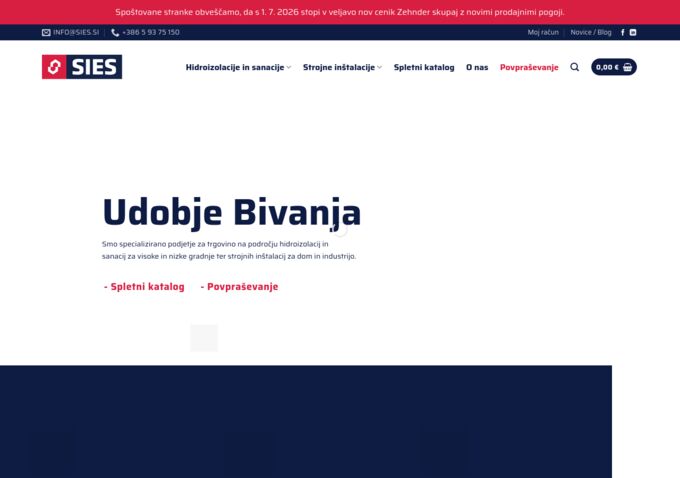 Website www.sies.si