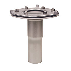 LORO-X 21991.070X LORO-DRAINJET/DRAINLET lower part unit made of stainless steel with clamping flange vertical without heat insulation DN 70