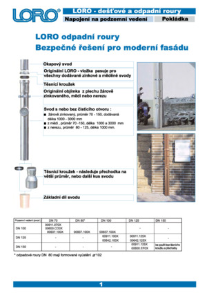 LORO-X Installation: LORO-X Rain stand pipes