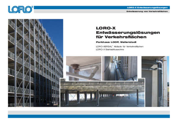 Parking LOOP Center Weiterstadt s LORO-X VERSAL odvodom