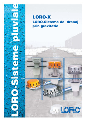 LORO-X Catalog: LORO-X Flat Roof Drains for gravity Drainage