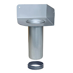 LORO-X 20455.100X Surface-mounted element with corner flange 270 mm long Series V-AK DN 100