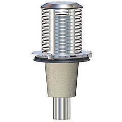 LORO-X 21126.070X LORO-DRAINLET Emergency drain for inverted roof with clamping flange screen unit 210 mm DN 70