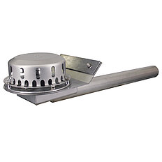 LORO-X Serie 79 RAINSTAR Scarico per parapetto 102 mm con tubo abbassato