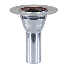 LORO-X 16110.050X direct drain with connection edge round vertical 250 mm for liquid plastic DN 50