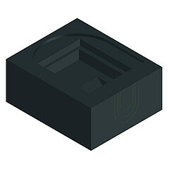 LORO-X 13845.000X LORO insulation block made of foam glass for RAINSTAR attic drain