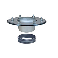 LORO-X 20446.070X top-mounted element with clamping flange series V-KL two-piece design DN 70