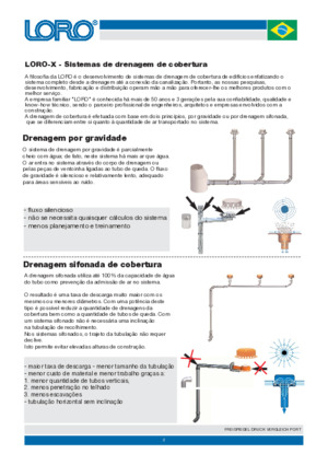 Information Roof drainage by means of Siphonic drainage