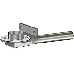 LORO-X 13616.070X LORO basic unit for parapet drain 55 mm depth of engagement for emergency drainage weir 55 mm clamping flange for plastic DN 70
