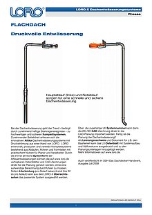 LORO-X Druckvolle Entwässerung 24.07.2008 – Titelseite (PDF)