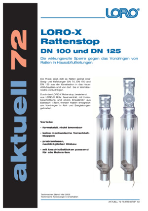Series 72 LORO-X stop the rats