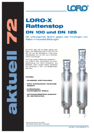 Aktuell 72
LORO-X Rattenstop