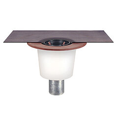 LORO-X 16226.070X balcony direct drain basic unit with water insulation DN 70