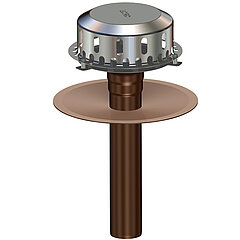 LORO-X 19515.125X Flat Roof Main Drainage for WU-Concrete System Cold Roof DN 125