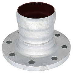 LORO-X 86082.080X connecting piece with socket and VG flange 85228 DN 80