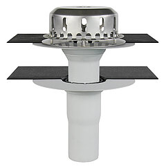 LORO-X 17120.100A LORO roof outlet aluminium two-piece without thermal insulation vertical DN 100