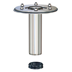 LORO-X 20445.050X add-on element with clamping flange 270 mm long Series V-KLDN 50