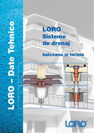 LORO-Prospekt: LORO-X Balkonentwässerung