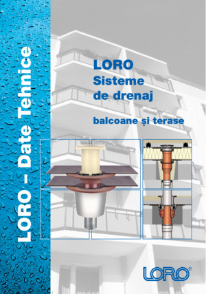 LORO-X Catalog: LORO-X Balcony Drainage System