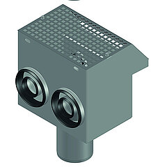 LORO-X 04361.100X collector box roof terrace for staggered storey DN 100