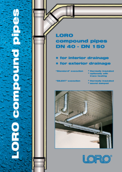 De LORO-X composietbuis is een dubbelwandige, warmte- en geluidsgeïsoleerde afvoerbuis