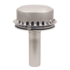 LORO-X 21111.070X LORO-DRAINJET stainless steel drain with clamping flange, one-piece without insulation DN 70