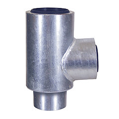 LORO-X 58023.DB0X LORO-Composite Pipe Red. branch 87 degrees DN 100/50