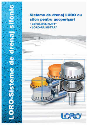 LORO-X Catalog: LORO-X Flat Roof Drains for Siphonic Action Drainage