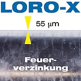 LORO-X steel discharge pipe galvanization