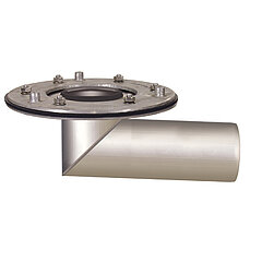 LORO-X 21994.070X LORO-DRAINLET stainless steel sub-unit with lateral clamping flange without heat insulation DN 70