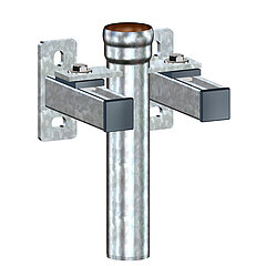 LORO-X 82652.050X downpipe support with fixing bracket and sound insulation DN 70