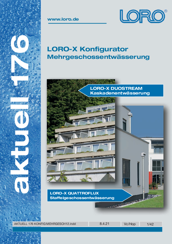 LORO-X QUATTROFLUX 4-Wege Staffelgeschossentwässerung