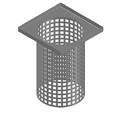 LORO-X 16593.100X strainer pipe series GFGIIKGS square 150mm stainless steel DN100