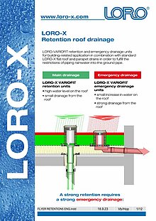 LORO-X Odvodnjavanje zadrževalnih streh 23.11.2019 – Naslovnica (PDF)