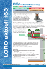 LORO-X Drenaje de techo con retención set Principal-Emergencia-Combi