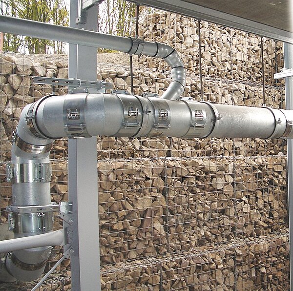 LORO-X Composite Pipes as Penetration from Building