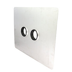 LORO-X 13073.070X sliding flange for double pipe for on-site bending with adhesive flange DN 70 made of stainless steel 1.4301